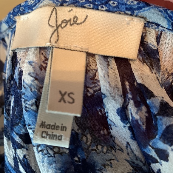 Joie Dress with attached long Cotton Slip, size XS - Picture 15 of 16